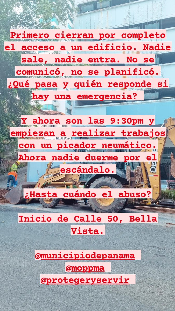 GinaFranceschi's tweet photo. ALTO AL ABUSO. 
@panamamunicipio @MOPPma @JCBellaVista @ProtegeryServir @RafaSabonge https://t.co/0TAvgG1syj