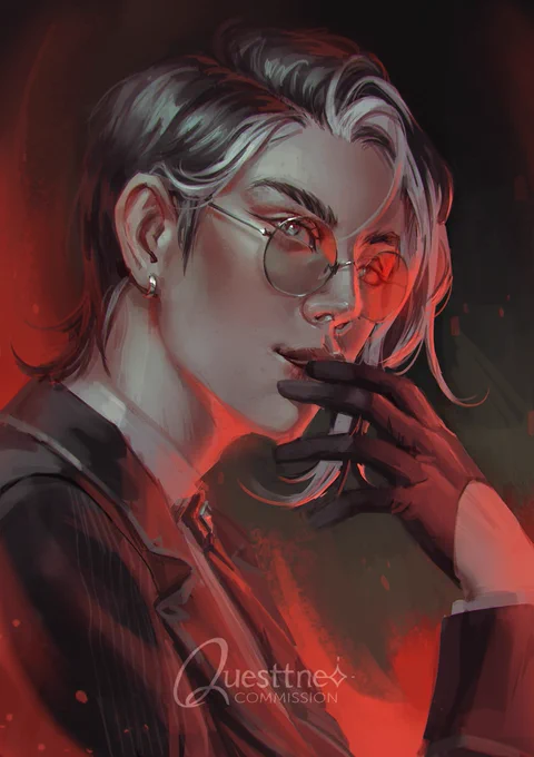 Painted bust #commission for  