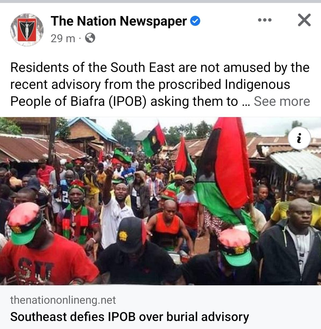 ElochukwuOhagi's tweet photo. Tinubu's Nation News paper has been lying against IPOB as a campaign mechanism. They feel doing this will draw IPOB into their useless campaign. You fail. We know lies when we see one. https://t.co/Ga3S601Qqw