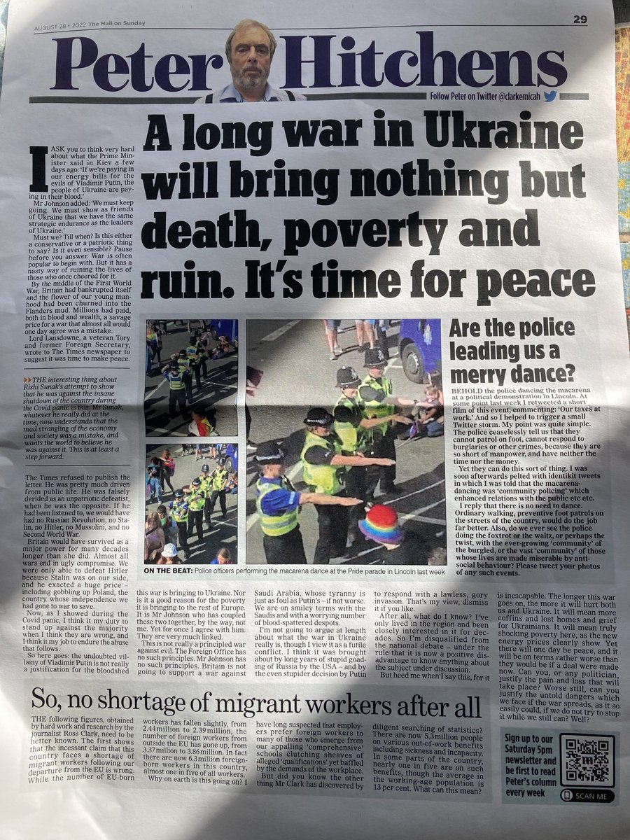 Peter Hitchens tweet media