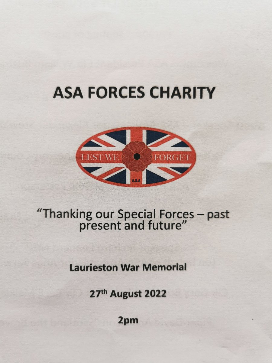 bsj636's tweet photo. Thanks to all at ASA Forces Charity for their invitation to the Special Forces Memorial Service yesterday.
https://t.co/NguOESEiYC https://t.co/j8tWMOoUkv