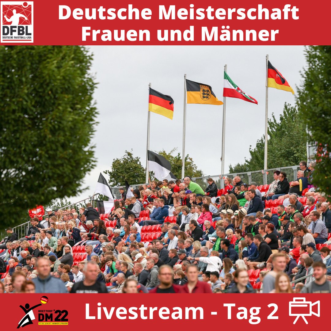 faustball_de's tweet photo. Die Finalspiele der DM in Brettorf könnt ihr live ab 11 Uhr auf @SportDE_TV verfolgen:
https://t.co/yG7vrO4Py2
#faustball #fistball #punhobol #sport #team #sports #dfbl #brettorf #faustballdm22 📸 DFBL/Uwe Spille https://t.co/sjtCL8wGg1