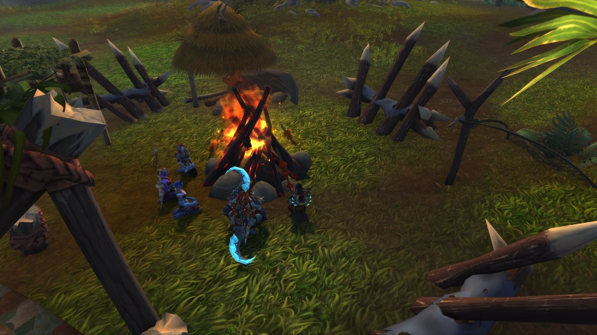 okenaverse's tweet photo. A chill? casual last night in @TrolKalar 

Tense moments but with good news: The Shirvallah High Priestess En'jia is pregnant. Congratulations! https://t.co/TY9QOAj8b9