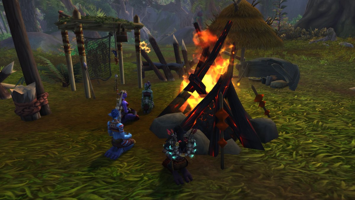 okenaverse's tweet photo. A chill? casual last night in @TrolKalar 

Tense moments but with good news: The Shirvallah High Priestess En'jia is pregnant. Congratulations! https://t.co/TY9QOAj8b9