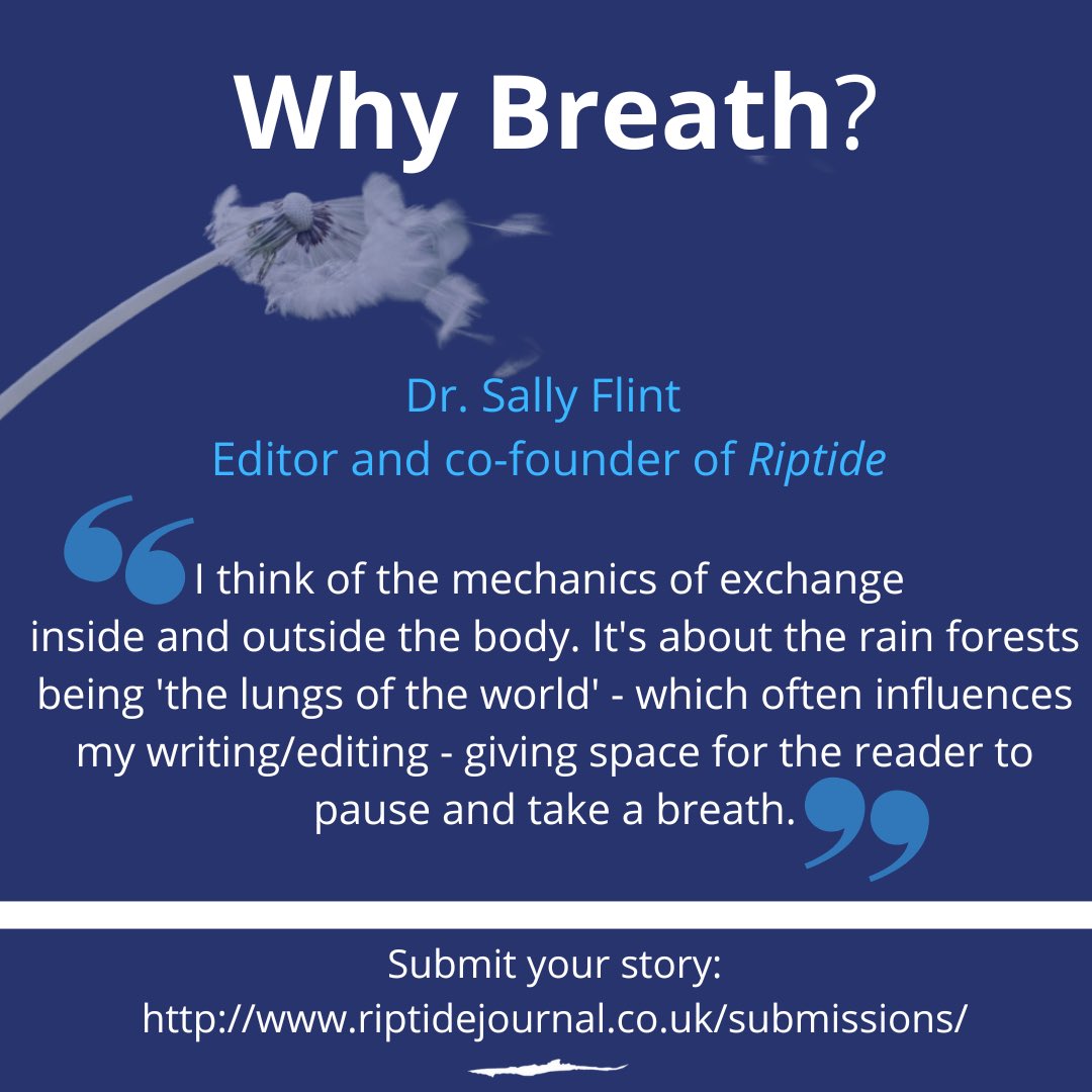 Today is the last day to submit before the deadline tomorrow 29/08/22!!! If you need some last minute inspiration then <a href="/SallyF3/">Sally Flint</a> is here to reveal what this years theme means to her.#shortstory #southwest #riptide15 #breath