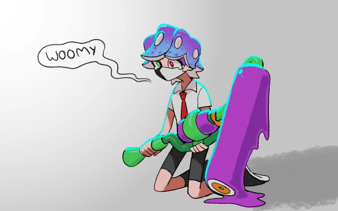 #ranboofanart imagine not using motion controls #splatoon3art 
