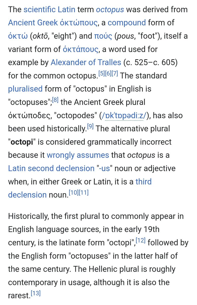CoeurDeCresson's tweet photo. @JayTheSiren @K80theSHADE pl: #octapuses, #octapodes, β#octapiβ π€·πΎββοΈ https://t.co/L84Of26sGH