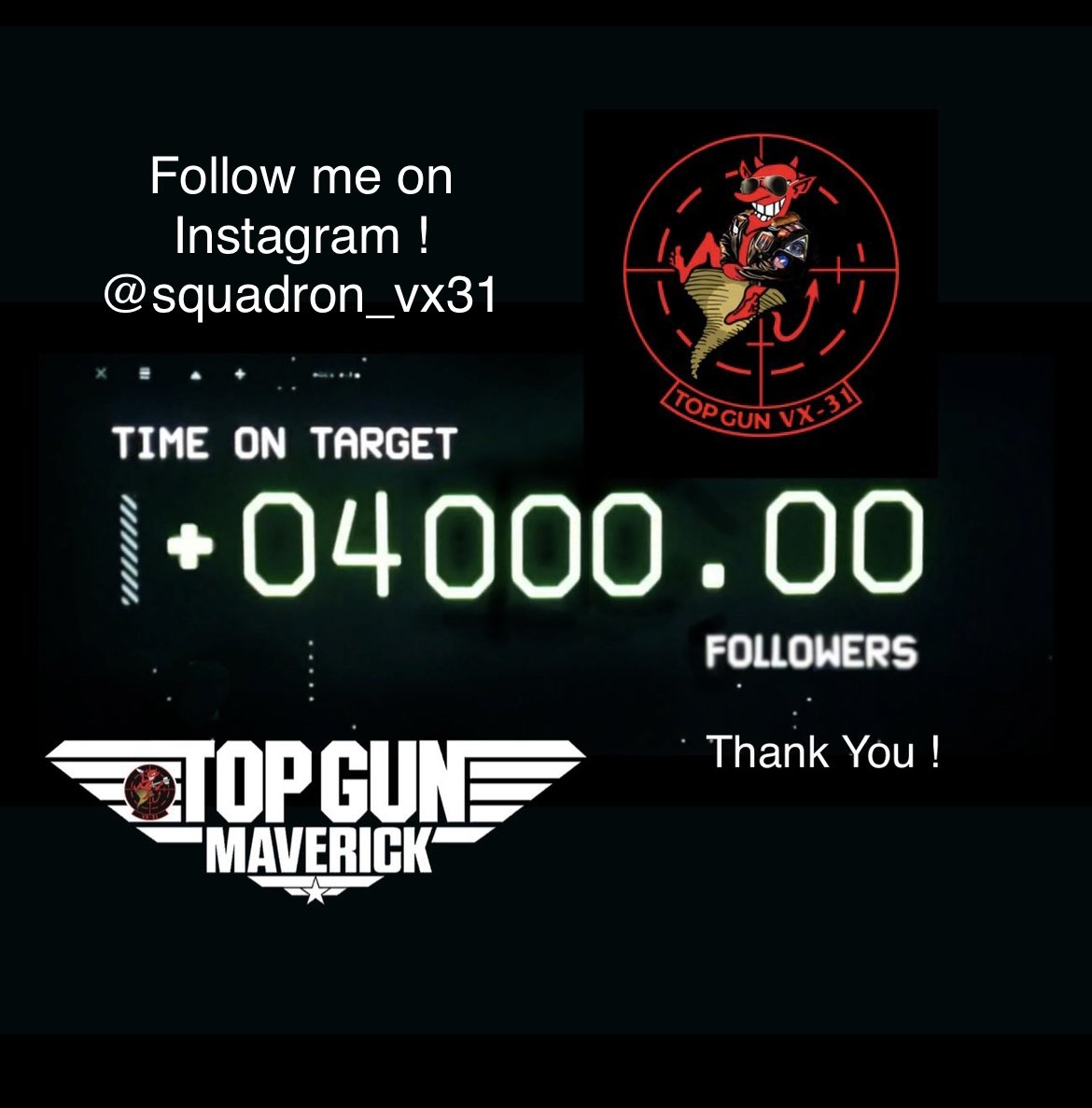 Squadron_vx31's tweet photo. Follow my account on #Instagram ! @Squadron_vx31 ! #TopGunMaverick  #vx31 #dustdevils #tomcruise #maverick #paramountmovies #fighterpilot #pilot #usn #topgun #topgun1986 https://t.co/q5htEmk7e7