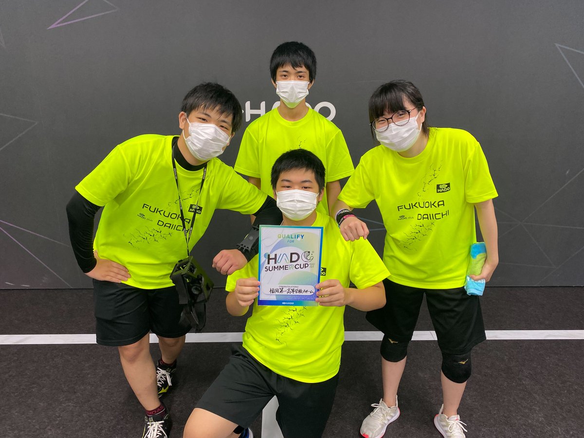 hado_info's tweet photo. 【SUMMER CUP予選大会#2結果発表】
本日行われたSUMMER CUP予選大会#2の結果は以下の通りです✨
優勝 57☆TOKYO(@wachagonna_hado)
2位 福岡第一高等学校Aチーム(@HADO67186328)
3位 Fenrir(@Fenrir_HADO)
以上の3チームが本戦への出場権を獲得しました❗️
#HADO
#SUMMERCUP https://t.co/O8qoCsaoKG
