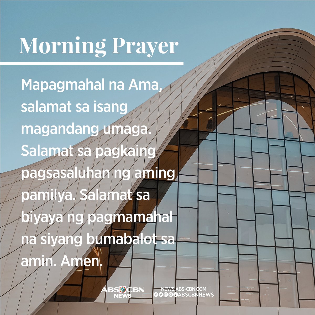 ABSCBNNews's tweet photo. Salamat sa biyaya. https://t.co/PV71OWtE0G