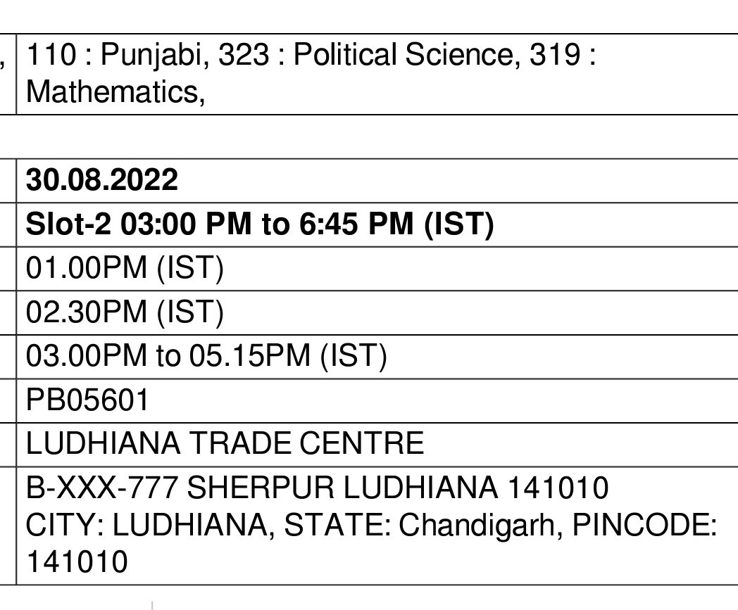 Harshika754's tweet photo. @DG_NTA 
Sir I had my 3 domains on 24 August in slot 2 of which only MATHS domain should be rescheduled due to misprinting of symbols. In admit card all 3 domains have been rescheduled to 30 August. Please tell if I have to give all 3 domains again or only of maths?
 #CUETUG2022 https://t.co/iozNuOF1GD