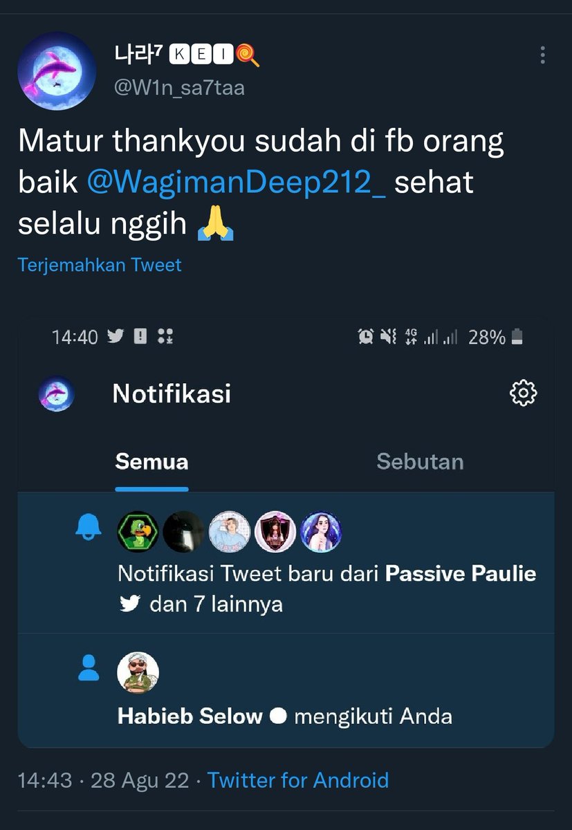 Jujurly ane tuh kgak felit polbek,
Rituit aja twit inih, fasti scara ajaib dah terpolbekly
Fercayalah...

Ttd
<a href="/caesar_emil/">•.¸♡ WAK_Emil ♡¸.•</a>
(Admin hari minggu)