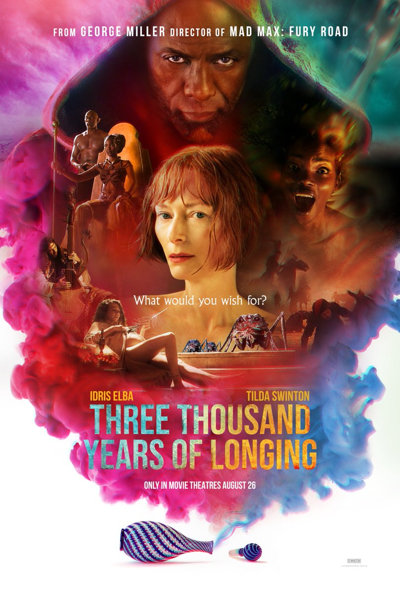FilmMomatic's tweet photo. #NowWatching THREE THOUSAND YEARS OF LONGING (with Q&A) #GeorgeMiller #TildaSwinton @idriselba @Aamito_lagum #BurcuGölgedar #MatteoBocelli #KaanGuldur #JackBraddy #PiaThunderbolt #AlylaBrowne #HugoVella #AnnaAdams @MissAvaSavage https://t.co/kRuBn0xEUo