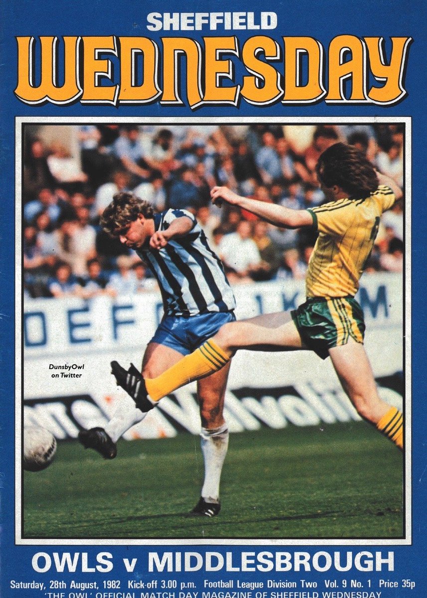 Dunsbyowl's tweet photo. #OnThisDay 40 years ago - a special day for #SWFC as the fantastic Mick Lyons and Ian Bailey made their Wednesday debuts in a 3-1 opening day home win vs
@Boro in front of 18,611. #SWFC goals - a brace for
@pearsonjohn10 and one for Gary Bannister #WAWAW #swfc #RIPBigJack https://t.co/D9jjzje1UW
