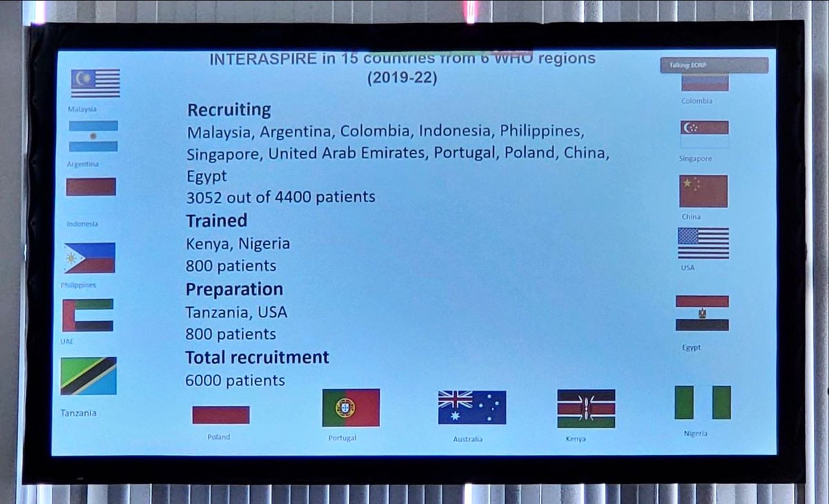 docrodney's tweet photo. I’m very glad that the @PhilHeartAssoc has agreed to join INTERASPIRE, an International Study of CV Disease Prevention, DM and CKD
We are almost done with our recruitment. After which, we will have our own Philippine and Asian data.
#INTERASPIRE
#ESCCongress https://t.co/FNSgHJei2y