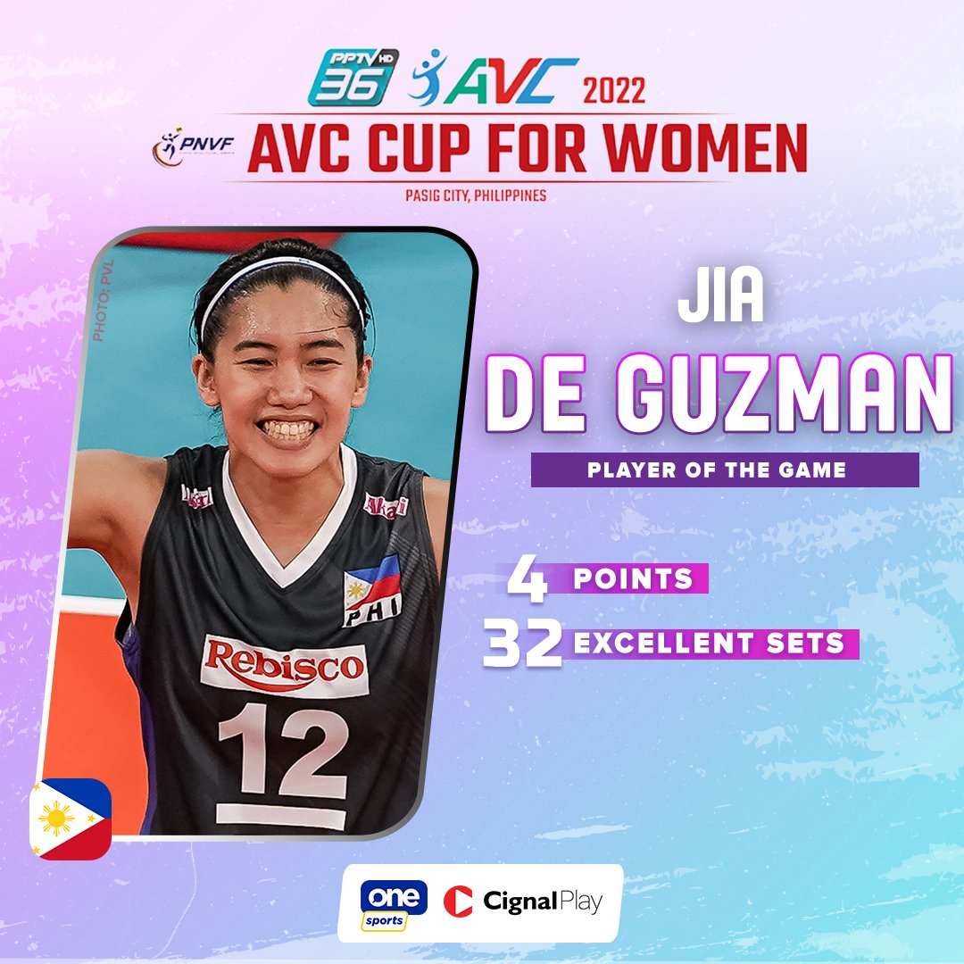OneSportsPHL's tweet photo. She's Jiamazing!! ✨✨

#AVCCupforWomen2022 #AVCVolley https://t.co/sSDHSw4yZa