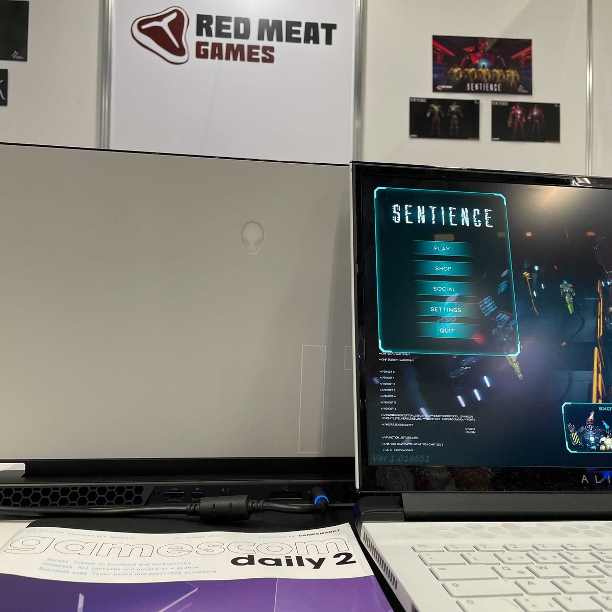 sentience_game's tweet photo. Thank you @DellSmallBiz and #DWEN #gamescom was a great success and it was wonderful showing players #sentience on Alienware. Appreciate the great support. https://t.co/BdNHsVT3wu