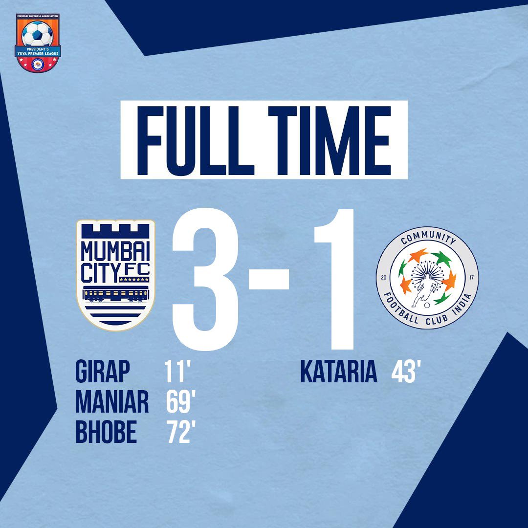 MumbaiCityFC's tweet photo. #TheIslanders’ U13 team overcome Community Football Club of India (CFCI) by 3-1 in their second game of the MFA YUVA President's League 2022-23.

Well done boys! 💪

#MumbaiCity #AamchiCity 🔵 https://t.co/DXjZ7eAG89