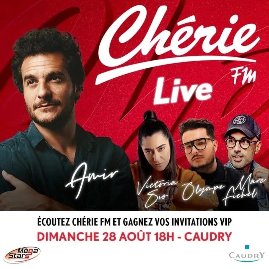 AmirFansES's tweet photo. Hoy @Amir_Off estará en el #CherieFMLive de Caudry. https://t.co/cvzALbk3ti