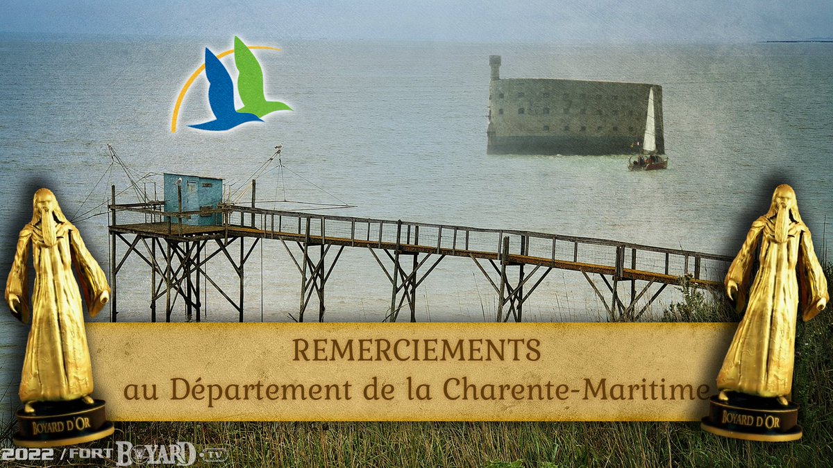 Fort Boyard (@fortboyardfr) on Twitter photo Un grand merci au <a href="/departement17/">Département de la Charente-Maritime</a> , ainsi qu'à ses élus locaux, en particulier <a href="/SMarcilly/">Sylvie Marcilly</a> et <a href="/svillain/">villain stephane</a> , qui veillent toute l'année sur notre fort avec leurs équipes. #FortBoyard
fortboyard.tv/#/news/912-sai… Un grand merci au <a href="/departement17/">Département de la Charente-Maritime</a> , ainsi qu'à ses élus locaux, en particulier <a href="/SMarcilly/">Sylvie Marcilly</a> et <a href="/svillain/">villain stephane</a> , qui veillent toute l'année sur notre fort avec leurs équipes. #FortBoyard
fortboyard.tv/#/news/912-sai…