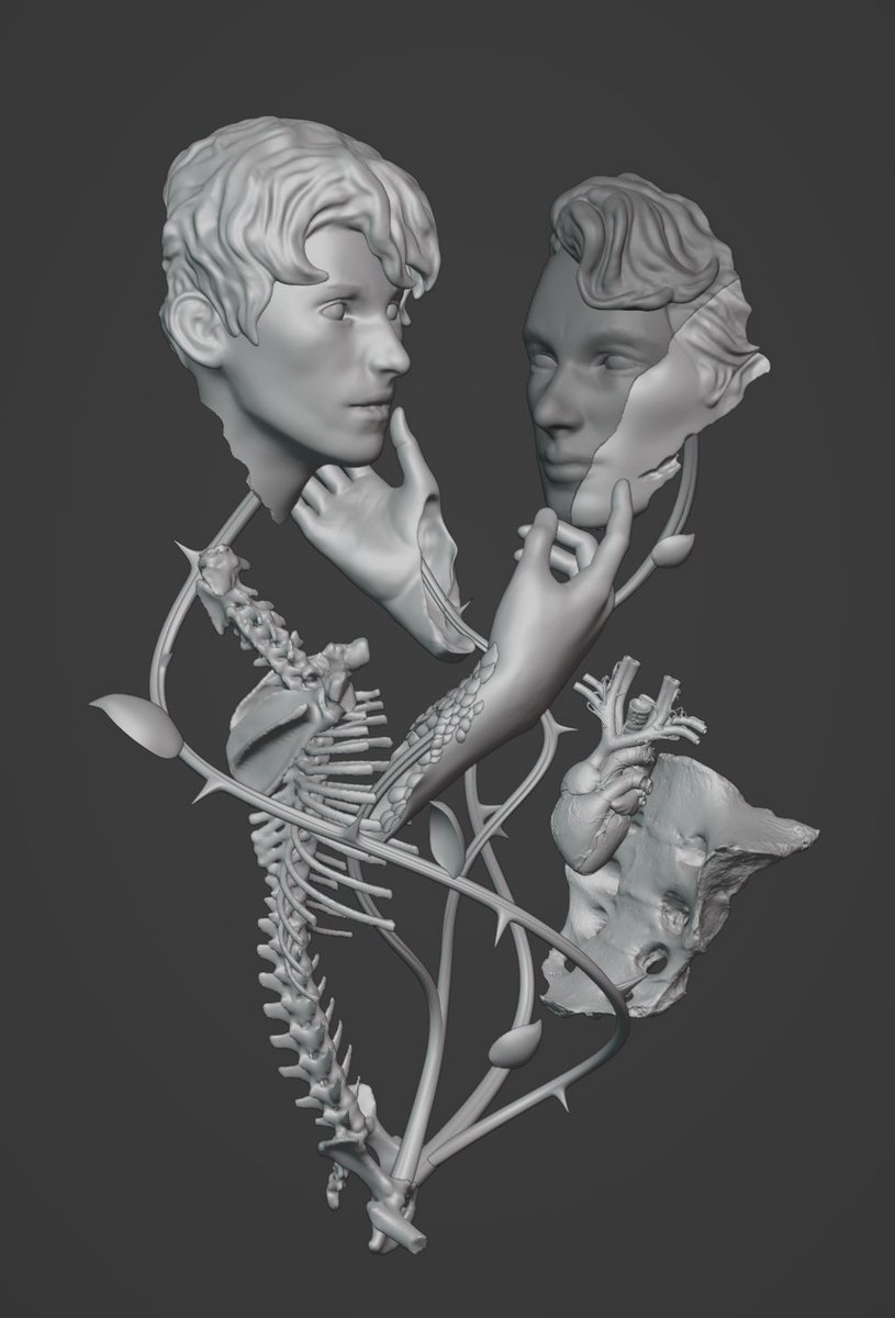 stonefree0's tweet photo. A commensal plant, two shattered faces. Newt’s touch making Thesewt human.
#fantasticbeasts #scamander #newt #newtscamander #thesewt #scamanderbrothers #theseus #theseusscamander #cg #cgart #blender #3dart #3dmodeling #3drender https://t.co/jAnM37Olbc