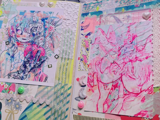 #COMITIA141 #コミティア141 毎年制作してる手作り画集「ポプラ」コミティアに向けて制作中です 