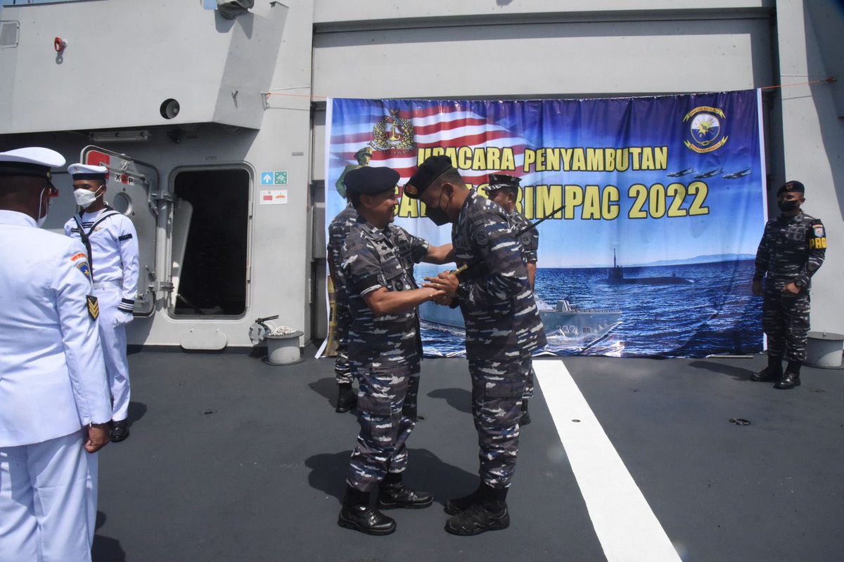 _TNIAL_'s tweet photo. TNI AL SAMBUT KEDATANGAN SATGAS LATMA RIMPAC DAN LATMA JOINT MINEX PANDU TAHUN 2022

https://t.co/lFoaq7o5eq

#rimpac #rimpactnial #marinir #marinirtnial #jalesvevajayamahe #koarmadaII #pangkoarmadaII #KSAL #KASAL #satgasrimpac #krisim https://t.co/Fhs564v7Iu