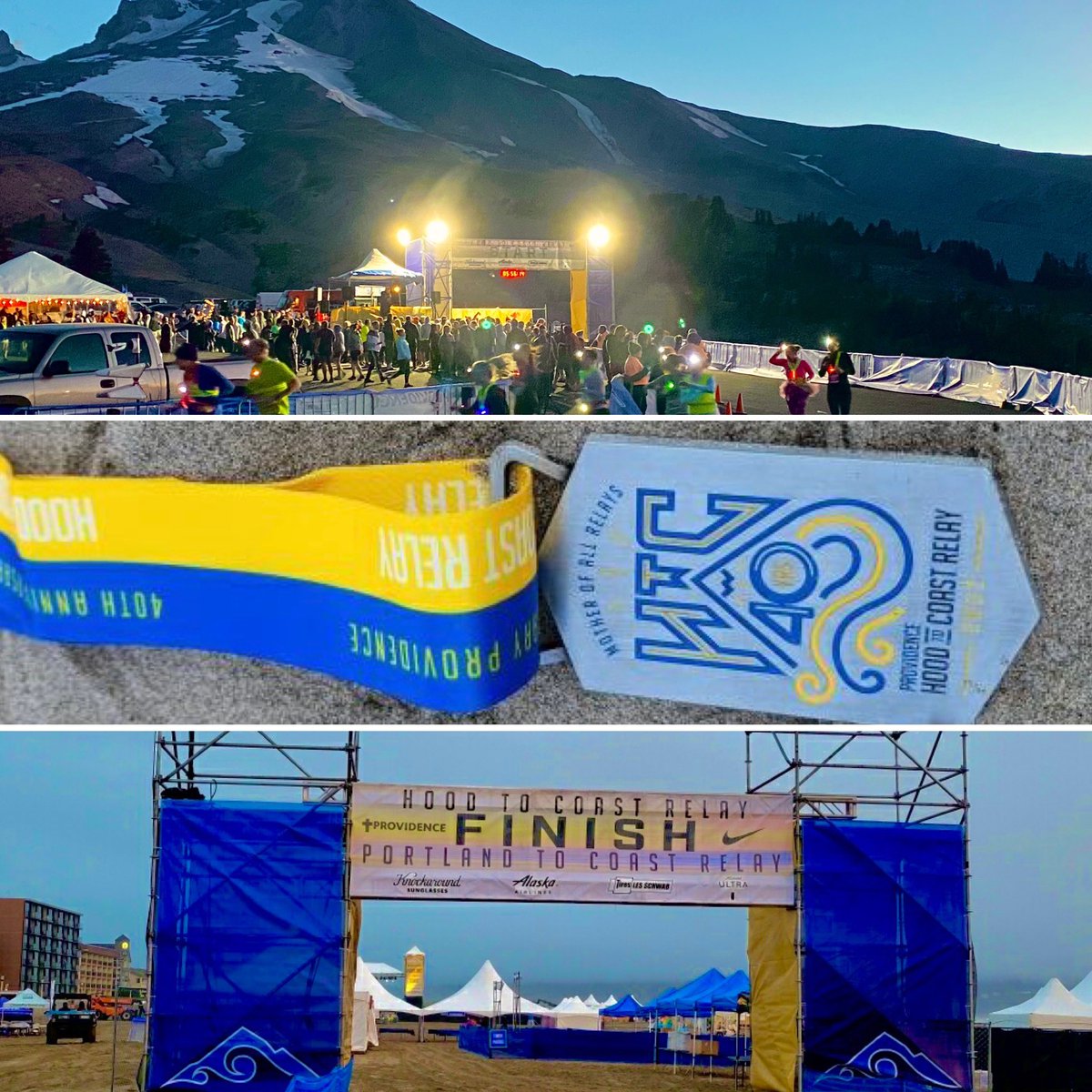 ProvHealth's tweet photo. Congratulations Hood To Coast for 40 years of epic memories along the 199 mile journey from Mt. Hood to the Pacific Ocean. Thank you for the adventure, teamwork, perseverance and beauty this course brings each participant! See you next year! #HTC22 #HTC40 https://t.co/6PNpZjkph7