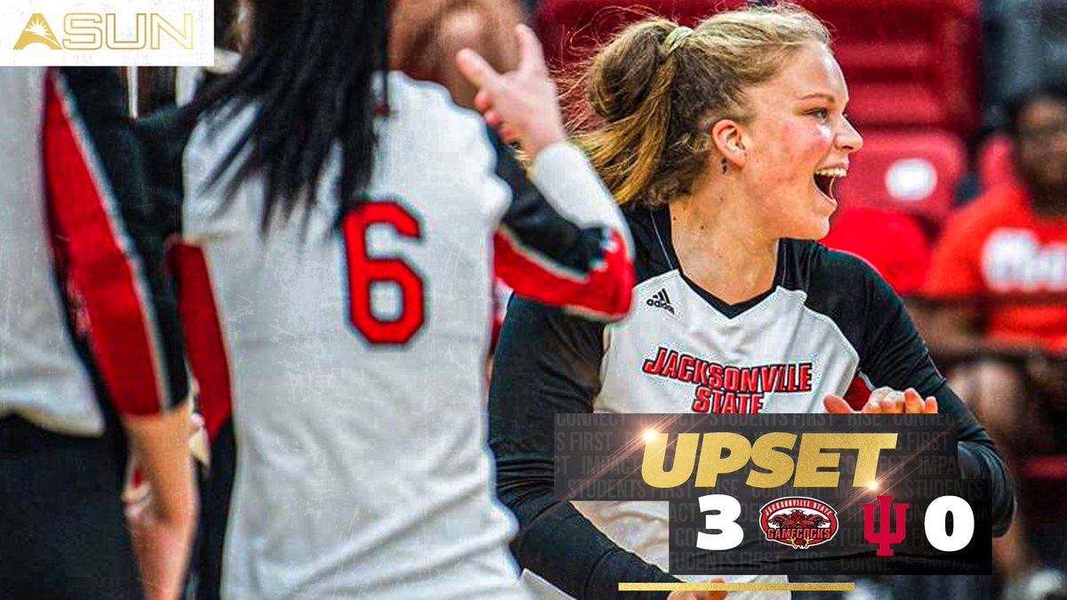ASUNSports's tweet photo. .@JSUGamecockVB close out the Indiana University Tournament with three victories and defeating the Hoosiers 3⃣-0⃣ 😯💪 

#ASUNBuilt | #StayCocky https://t.co/Ptqhd97gza