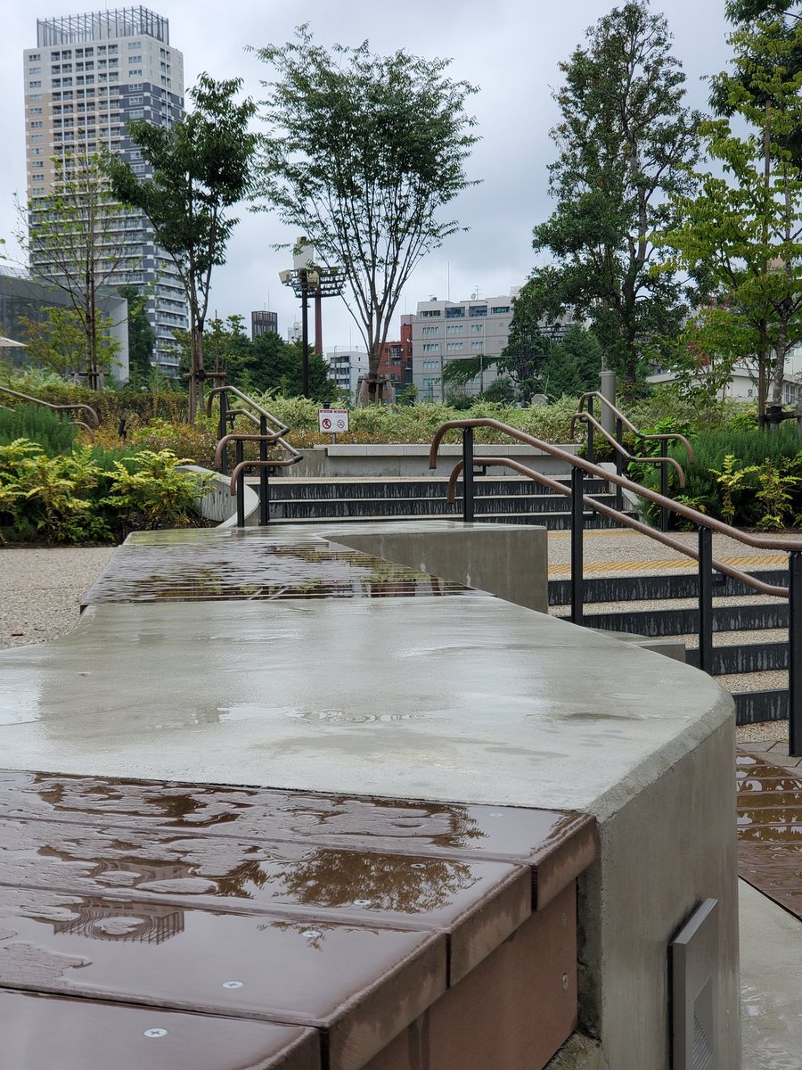 雨が降った止んだりです 時より スーッと涼しい風が吹きます イマソラ イケサンパーク 豊島区 豊島区民ニュース