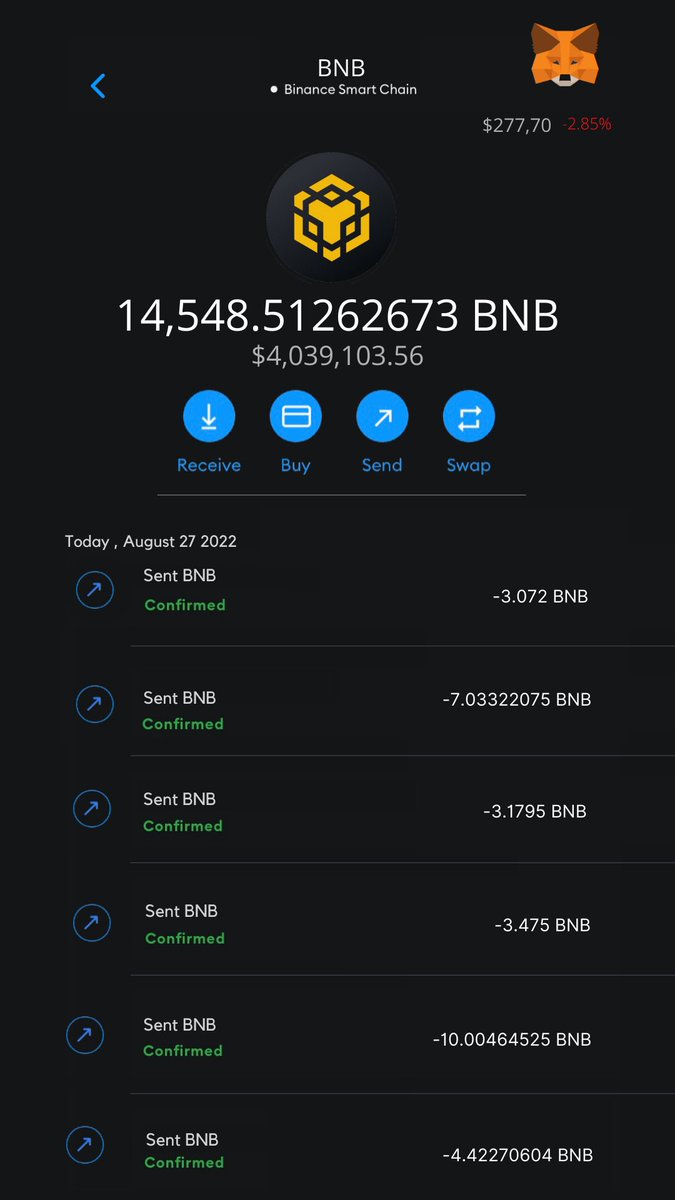 You'll Receive $500 $BNB 

🎁Random selection will receive $500 each  to enter just follow, like, and retweets this &amp; my pinned 📌 post.

gooo!!!