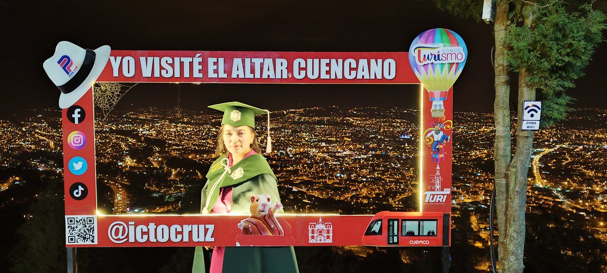 miradorictocruz's tweet photo. No se quede sin un hermoso recuerdo... éxitos en su vida profesional 🥂 #Ictocruz #SomosTurismo #allyouneedisecuador #cuencatutrip #ictocruzaltarcuencano https://t.co/EJkuSinuzz