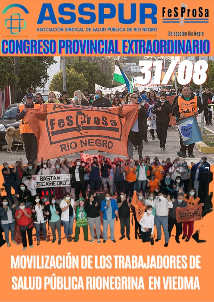 FabinTo06243191's tweet photo. Este #31 en Viedma todxs los trabajadores de salud movilizamos! No al 22% en cuotas y en negro. Por paritarias de salud y por salarios superior a la canasta básica. #Salud #asspur #rionegro https://t.co/EItkUuslAc