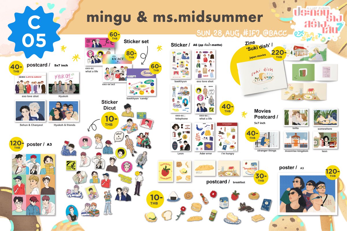 MidsummerMs's tweet photo. วันนี้เจอกันที่บูธ C05 ได้นะคะ ที่งาน #IF7 ค่ะะ มีของมาวางขายมากมายเลยค่ะะ มากับน้องหมุงหมิงคนเดิมค่ะะ @tyuulips 
🌷☺️💖 https://t.co/sKruuJ2uDJ