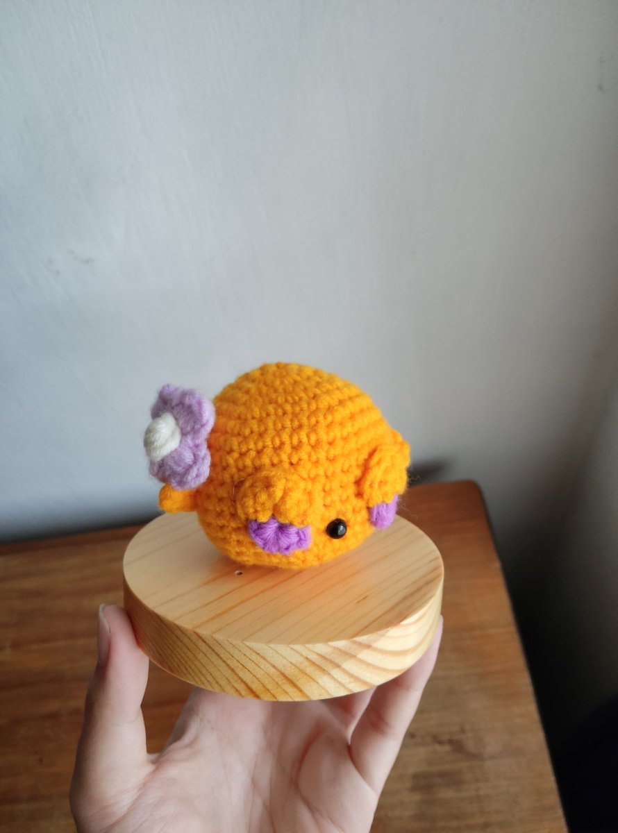 NansuNFT's tweet photo. I made a crochet stuffed toy inspired by @y00tsNFT. I used different colors and different crochet techniques to finish this. Hope you like it! @frankdegods @y00tlist https://t.co/Ej9grrAZmJ