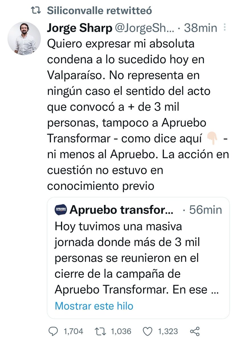luchoacb43's tweet photo. Miren quién retuitea la condena de Sharp!! Las patitas!! https://t.co/8pnVnckANa