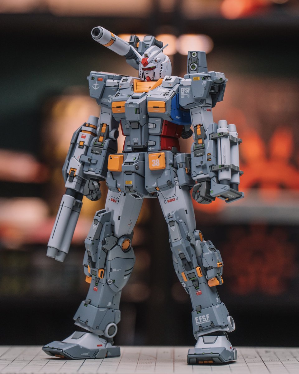 EA_Gunpla's tweet photo. Lemon Studio GK 1/100 RX-78 Full Armour completed! #gundam #gunpla https://t.co/X52J1cNdpY