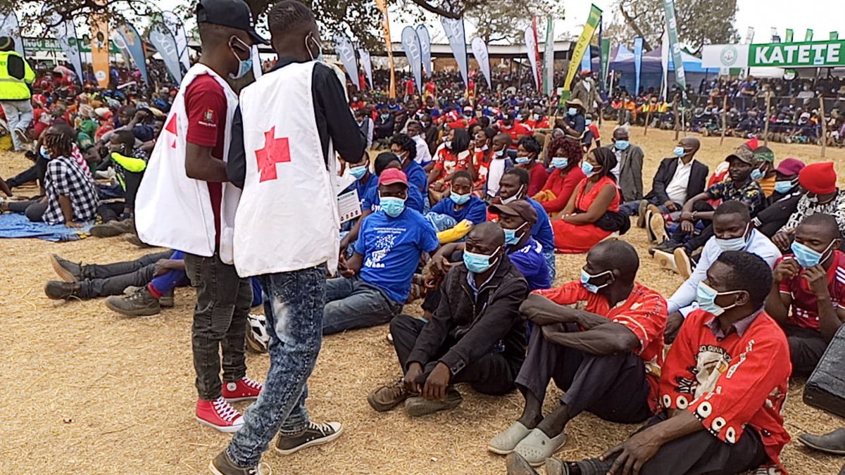 ZambiaRedCross's tweet photo. Zambia Red Cross Society takes part in the the celebration of Kulamba Traditional ceremony under a theme," Let's send our children Boys and Girls to school https://t.co/0qufiKz9sW