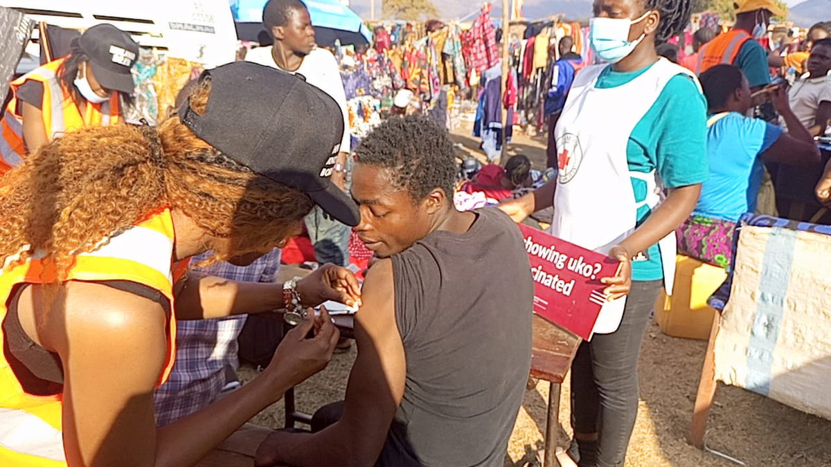 ZambiaRedCross's tweet photo. Zambia Red Cross Society takes part in the the celebration of Kulamba Traditional ceremony under a theme," Let's send our children Boys and Girls to school https://t.co/0qufiKz9sW