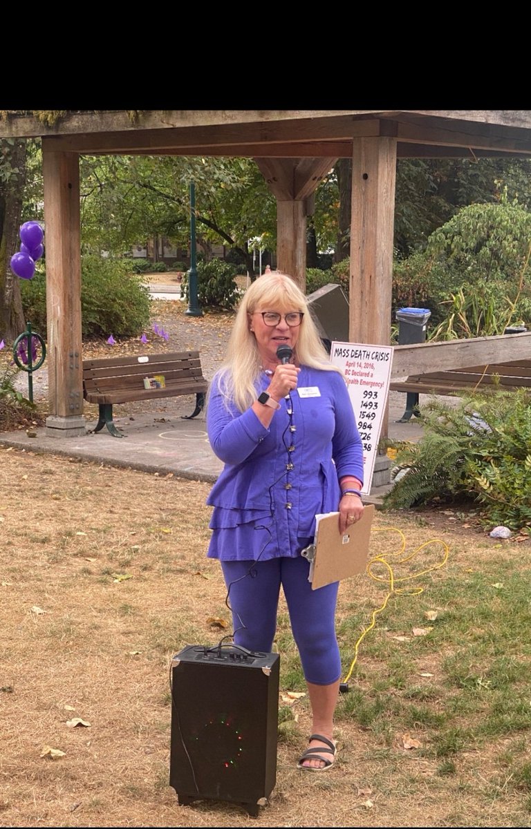 Nancy_McCurrach's tweet photo. Today I was humbled to say a few words as Acting Mayor on behalf of Mayor @BradWestPoCo + @CityofPoCo Council for @OverdoseDay at Pioneer Park in @CityofPoMo Thank you for hosting this important event;+all those working + advocating for a #safesupply #EndTheStigma #lifeguardapp https://t.co/XZTuZyTLHx