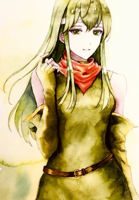 パオラさん #FireEmblem #Watercolor 