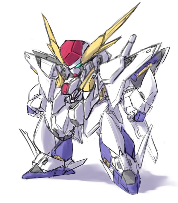 太いロボットを描いてると健康に良い気がするそんなわけでクスィーガンダム 