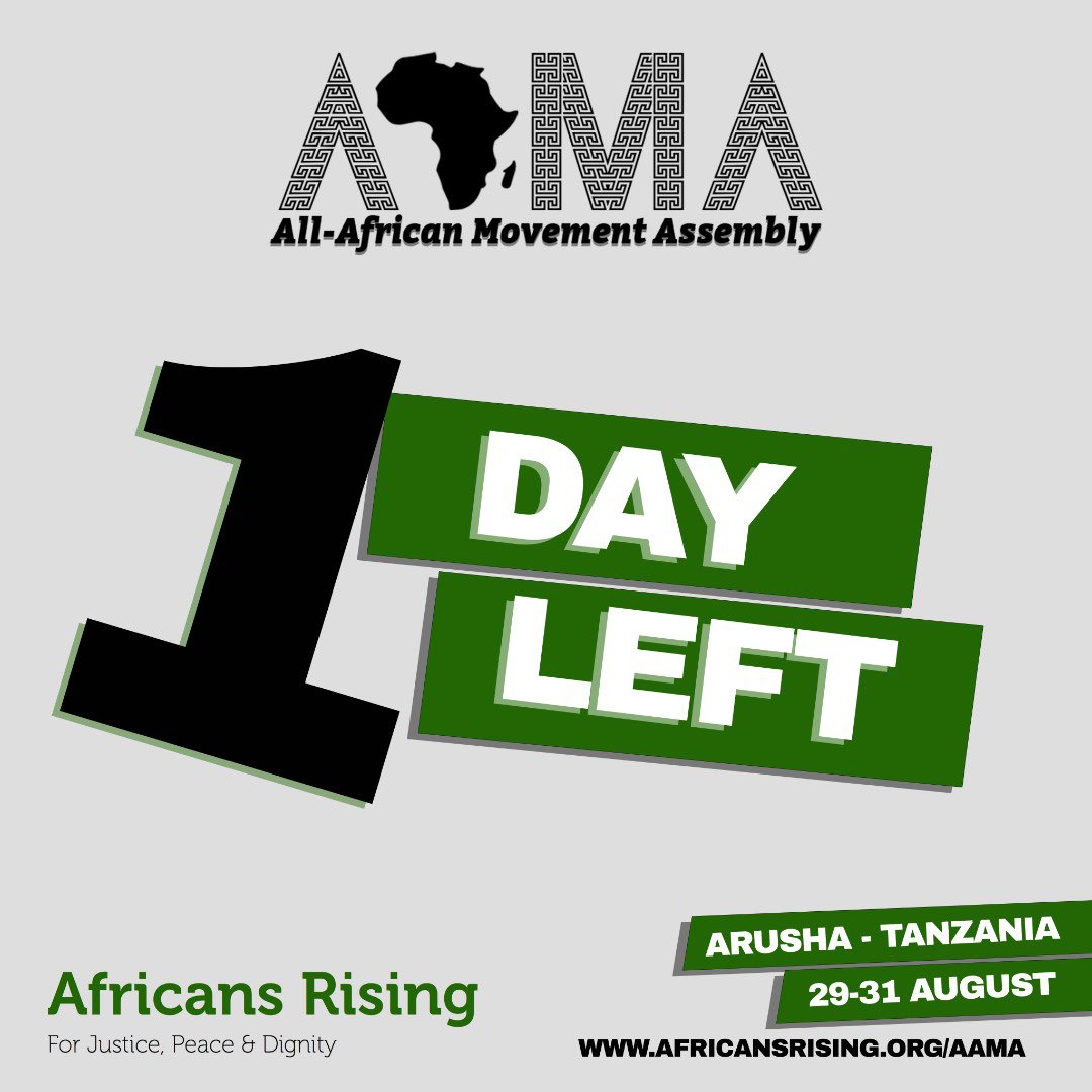 AfricansRising's tweet photo. A DAY to GO!

It has taken the will of the #African people, supporters, individual givers, and donors to get to this day! We are a day away from the #AAMA2022!

#AfricansRising https://t.co/ykRGnQcH7Z