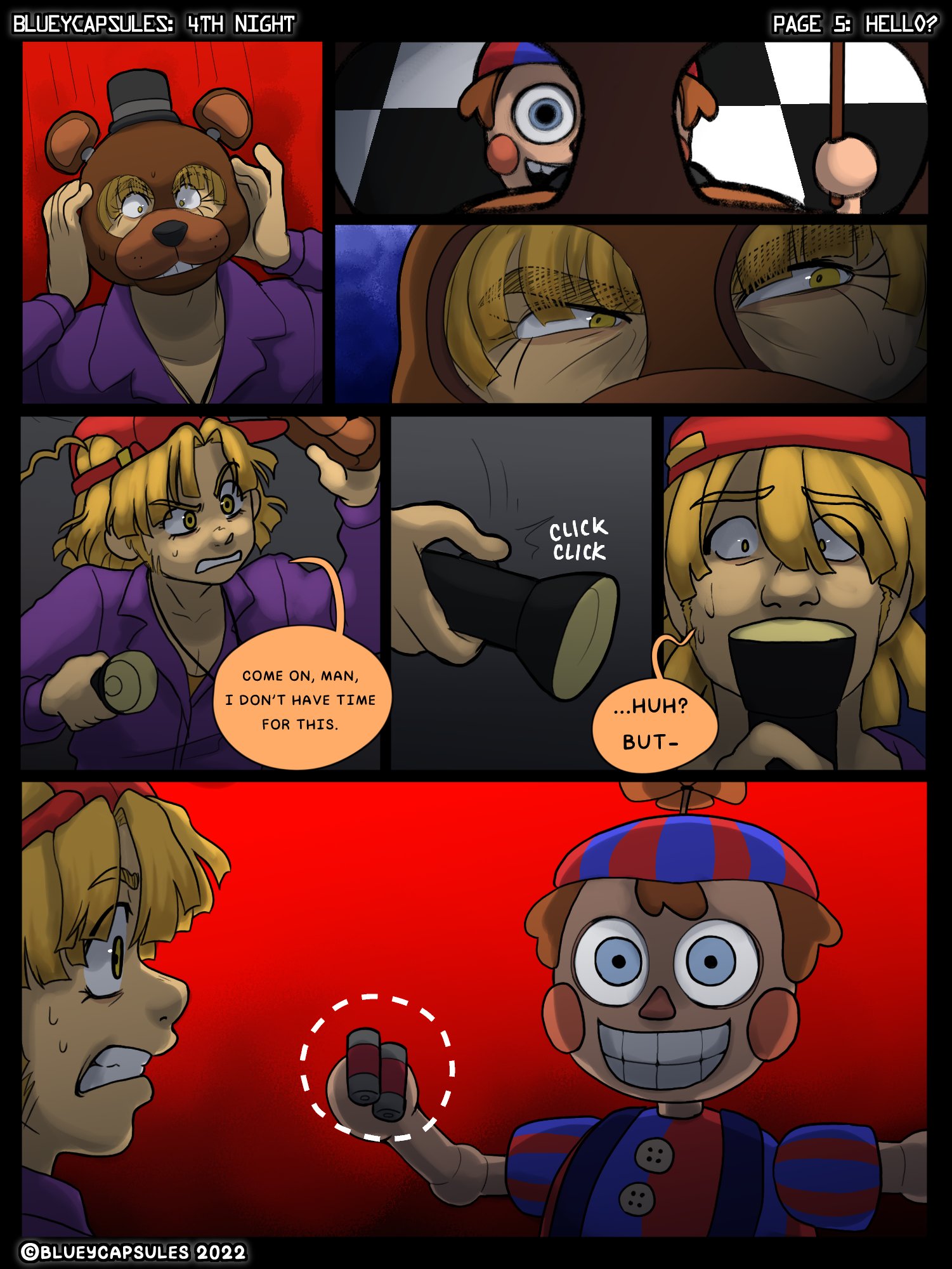 fanart for blueycapsules' fnaf comic : r/fivenightsatfreddys