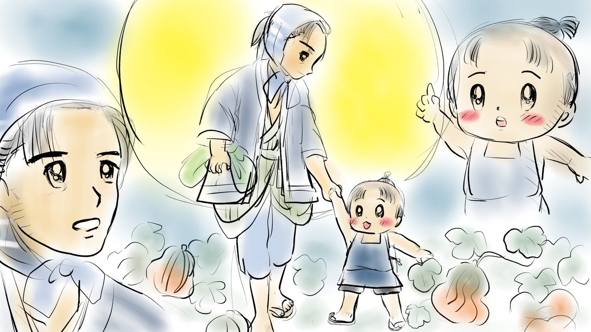 昨日描いた絵です( ゜Д゜)
恋の魔法とおまじない695-7色塗途中2
イラストACさん素材ちびモブ会社員文字付
福娘様昔話「お月さまが見ているよ」キャラ案ラフ
昨日も忙しくてこれだけです( ゜Д゜) 