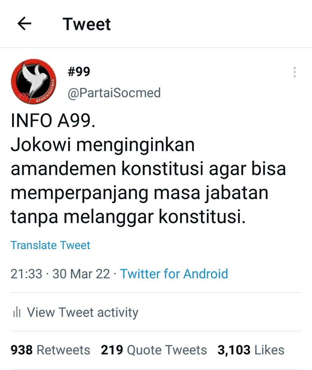 PartaiSocmed's tweet photo. Info kl levelnya sudah A99 itu artinya valid banget! https://t.co/U71MD6K9NX