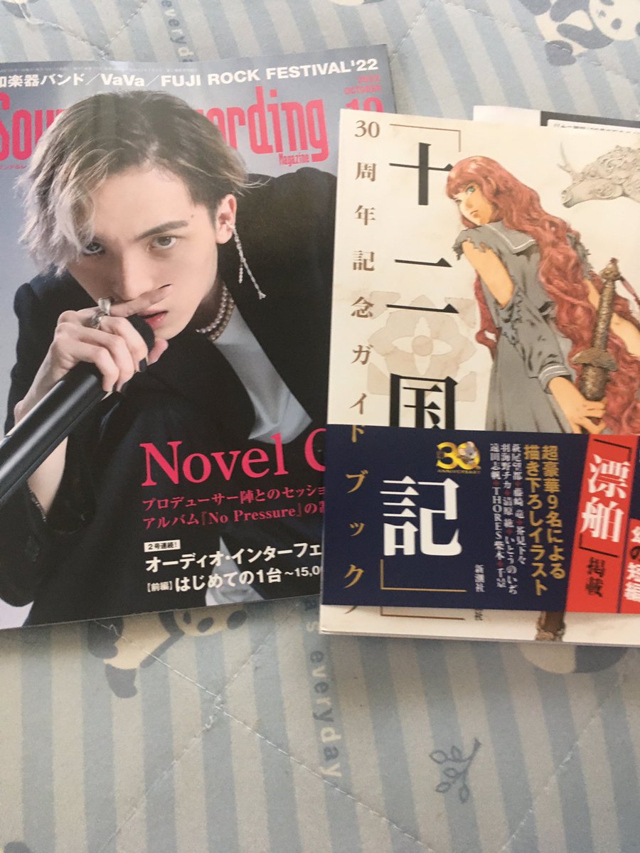 NkkmtCats's tweet photo. 今日から、しばらくこの2冊が、愛読書📕✨
#NovelCore
#SoundRecordingMagazine
#小野不由美
#十二国記30年 https://t.co/nPHb4X2pyg