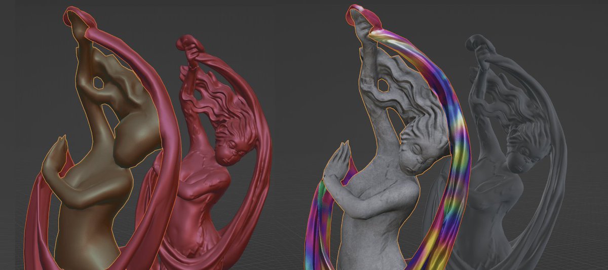 gossapegirl's tweet photo. “My favorite feature is probably the use of the ‘trippy’ color scheme and the amazing job my wife did on sculpting the main figure,” says @Cru5hedNFT.

Learn more about the making of this beautiful sculpture:
https://t.co/zprjDikbG1 

#MetaverseArtWeek #Decentraland #GGDigest https://t.co/tUNeZt4V6a