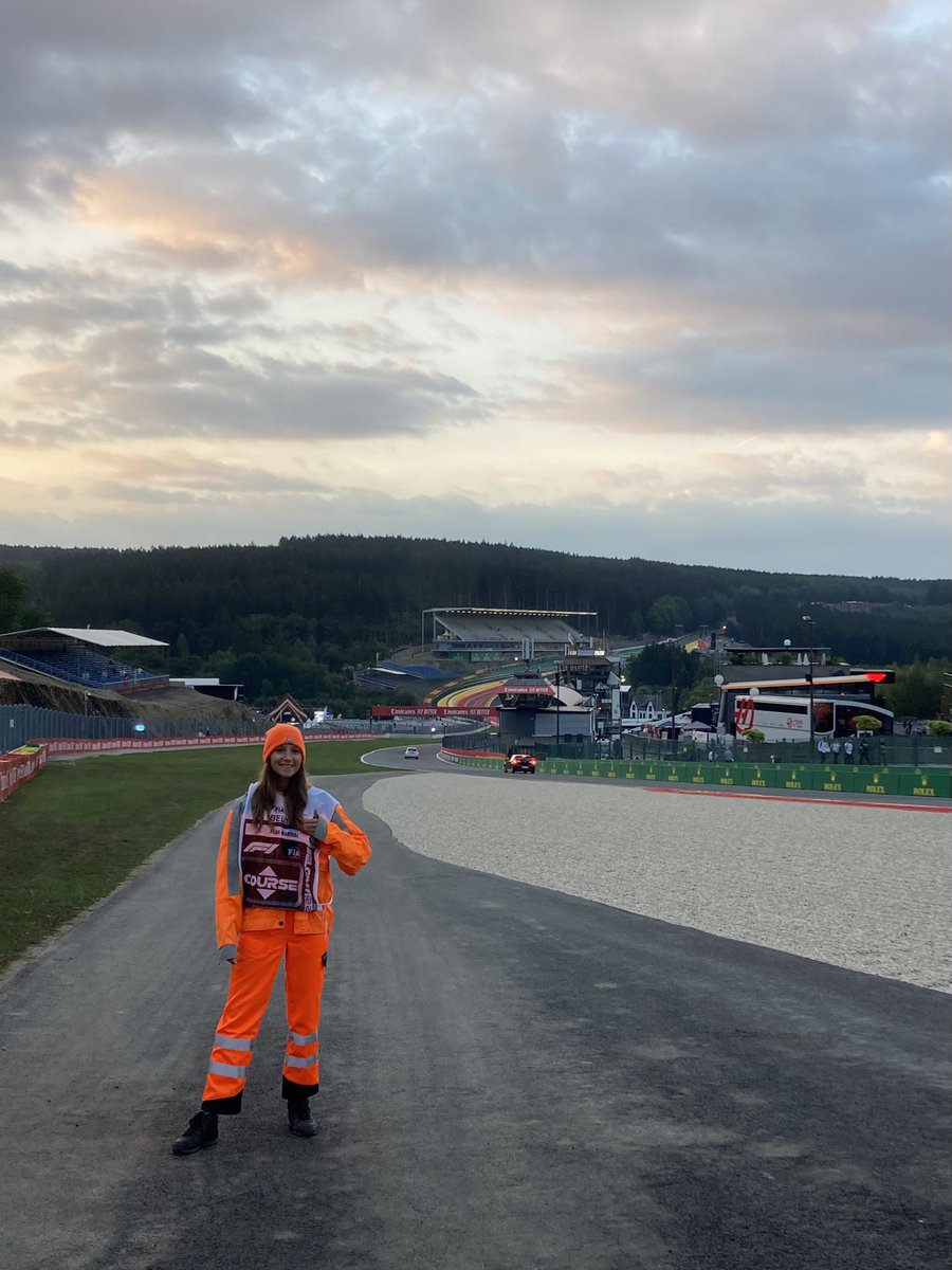 Ready for the race day?

#SpaGP22 #spagp #BelgianGP #flagmarshal #morningvibes #Orange #ElevenF1 #polishgirl