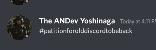 ANNZ356's tweet photo. #PeitionForOldDiscordToComeBack #bringbackolddiscord #cancelnewdiscordupdate #Discord #Trending #Viral #Popular #explorepage #FightForOldDiscord
Like if u agree, comment if u disagree. https://t.co/Fbw4cKmoL6